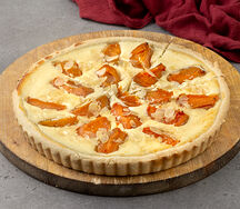 Киш с творожной начинкой и абрикосами