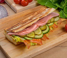 Тост с колбасой