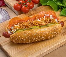 Хот-Дог Делюкс с говяжьей колбаской