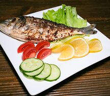 Дорадо на мангале