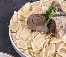 Хинкал с бараниной