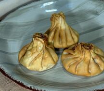 Жареные хинкали с говядиной 