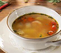 Уха с помидорами