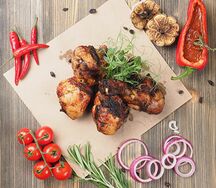 Шашлык из куриной голени