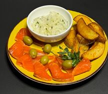 Сёмга с картофелем
