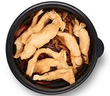 Лапша рисовая с курицей