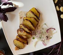 Шашлык из картофеля с курдюком