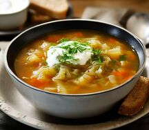 Щи русские из квашеной капусты