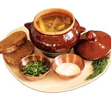 Щи Боярские с белыми грибами 