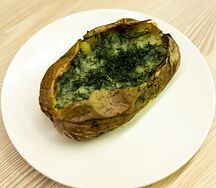 Картошка на укропе