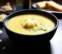 Крем-суп гороховый с грибами