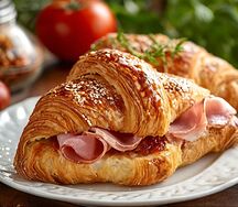 Круассан с ветчиной и сыром