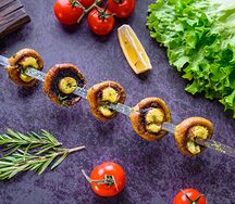 Шампиньоны на углях