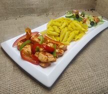 Курица с перцем и мятой