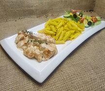 Курица с тимьяном и творожным сыром