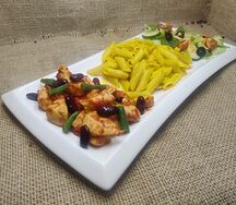 Курица с фасолью