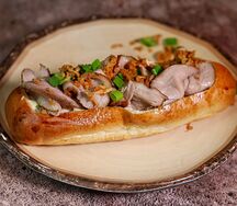 Пирог с копченой уткой