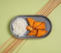 Куриные наггетсы с рисом 