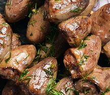 Шашлык из куриных сердец