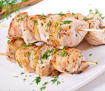 Шашлык из куриного филе 