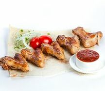 Шашлык из куриных крыльев