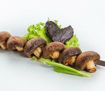 Шампиньоны на мангале