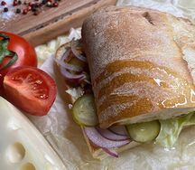 Чиабатта Цыпленок барбекю