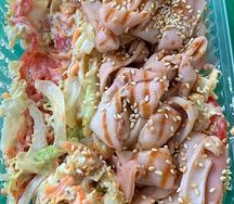 Салат с кальмаром