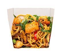 Якисоба с курицей