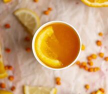 Чай с облепихой и имбирем