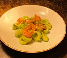 Салат с креветками