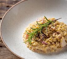 Булгур с осьминогом