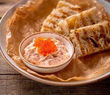 Паштет из копченого лосося