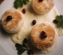 Сырники в ванильной сметане