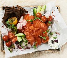 Плато Семга гравлакс