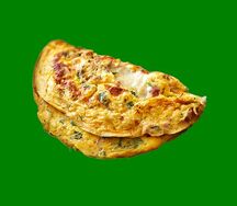 Омлет с курицей и грибами