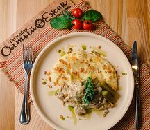 Бефстроганов с пюре