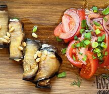 Рулетки из баклажана