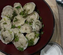 Пельмени с курицей 
