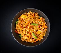 Рис Тяхан с лососем острый