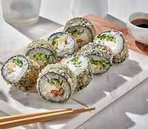 Ролл с угрем в темпуре