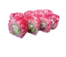 Ролл с королевской креветкой