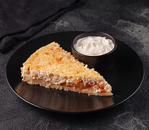 Карамельная запеканка с рикоттой и абрикосом