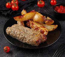 Люля-кебаб куриные с картофельными дольками