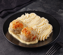 Котлетки рыбные с картофельным пюре