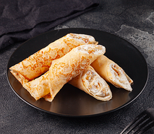 Блинчики с творожным кремом