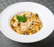 Тальятелле с белыми грибами