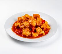 Курица с ананасами