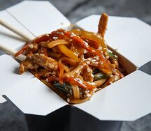 Удон с курицей