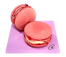 Макарон малина-ваниль
